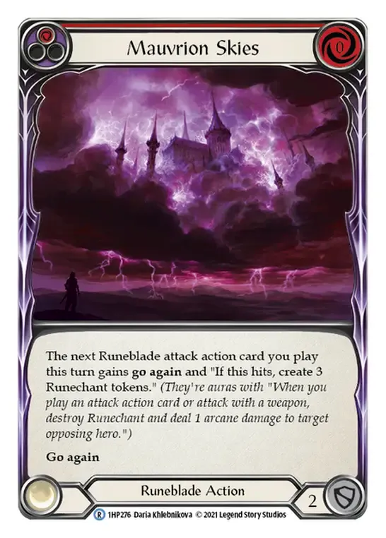 Mauvrion Skies (Red) from History Pack 1 - Flesh and Blood