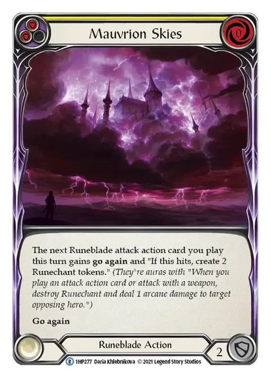 Mauvrion Skies (Yellow) — History Pack 1 — Flesh and Blood