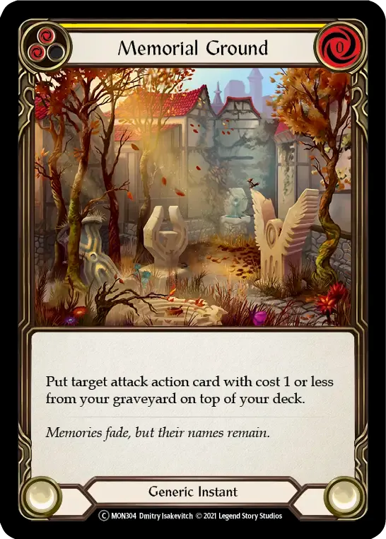 Memorial Ground (Yellow) from Monarch - Unlimited - Flesh and Blood