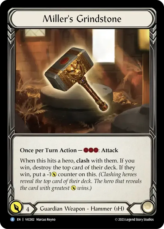 Miller's Grindstone — Victor - Heavy Hitters Blitz Deck — Flesh and Blood
