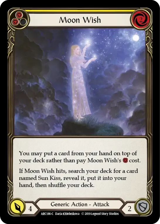 Moon Wish (Yellow) — Arcane Rising — Flesh and Blood