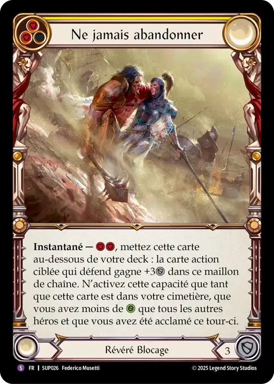 Ne jamais abandonner — Super Slam — Flesh and Blood