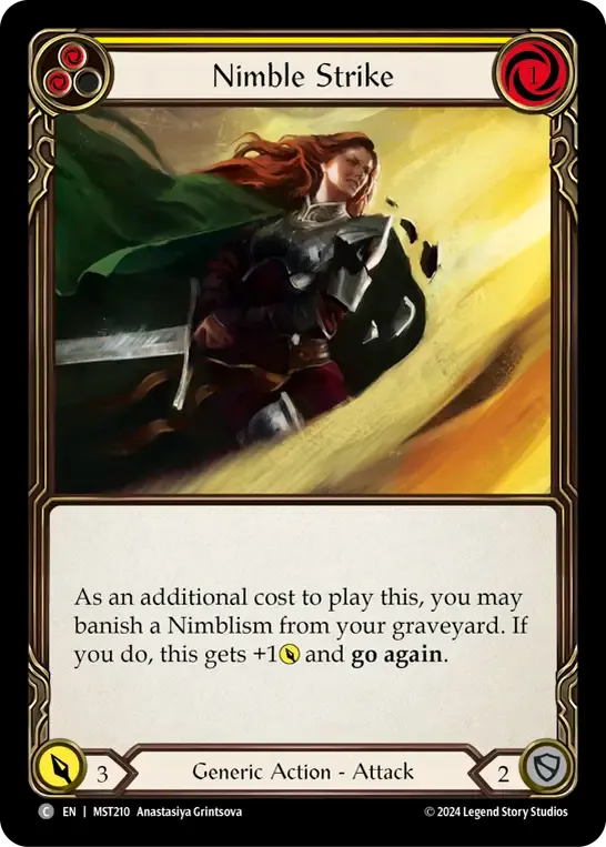 Nimble Strike (Yellow) — Part the Mistveil — Flesh and Blood