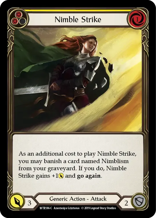 Nimble Strike (Yellow) — Welcome to Rathe — Flesh and Blood