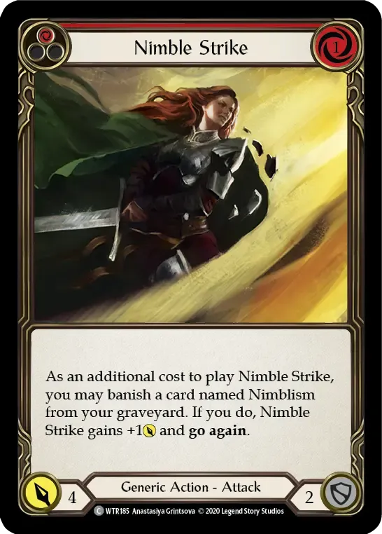 Nimble Strike (Red) — Welcome to Rathe - Unlimited — Flesh and Blood