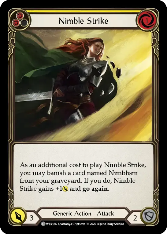 Nimble Strike (Yellow) — Welcome to Rathe - Unlimited — Flesh and Blood