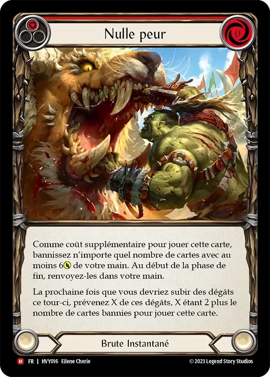 Nulle peur — Heavy Hitters — Flesh and Blood