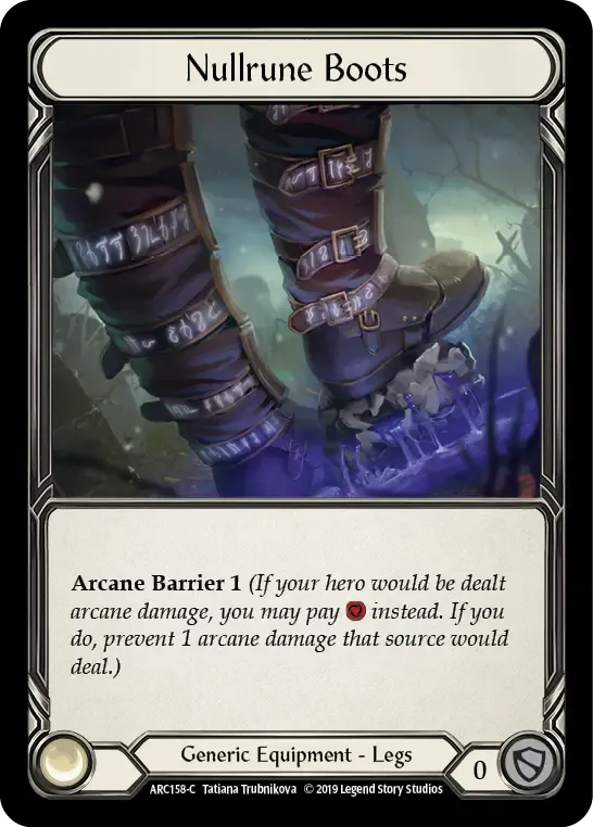 Nullrune Boots — Arcane Rising — Flesh and Blood