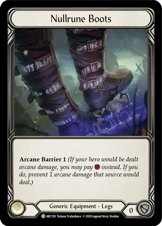 Nullrune Boots — Arcane Rising - Unlimited — Flesh and Blood