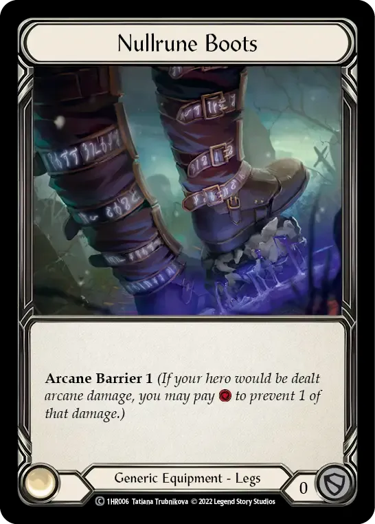 Nullrune Boots — Rhinar - Blitz Deck — Flesh and Blood