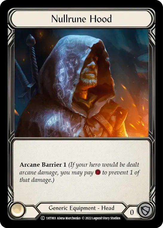 Nullrune Hood — Dorinthea - Blitz Deck — Flesh and Blood