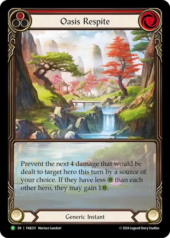 Oasis Respite — Flesh and Blood: Promo Cards — Flesh and Blood