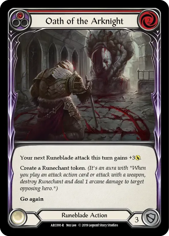 Oath of the Arknight (Red) — Arcane Rising — Flesh and Blood