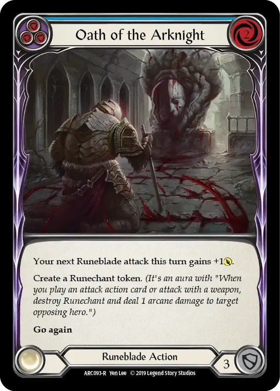 Oath of the Arknight (Blue) — Arcane Rising — Flesh and Blood