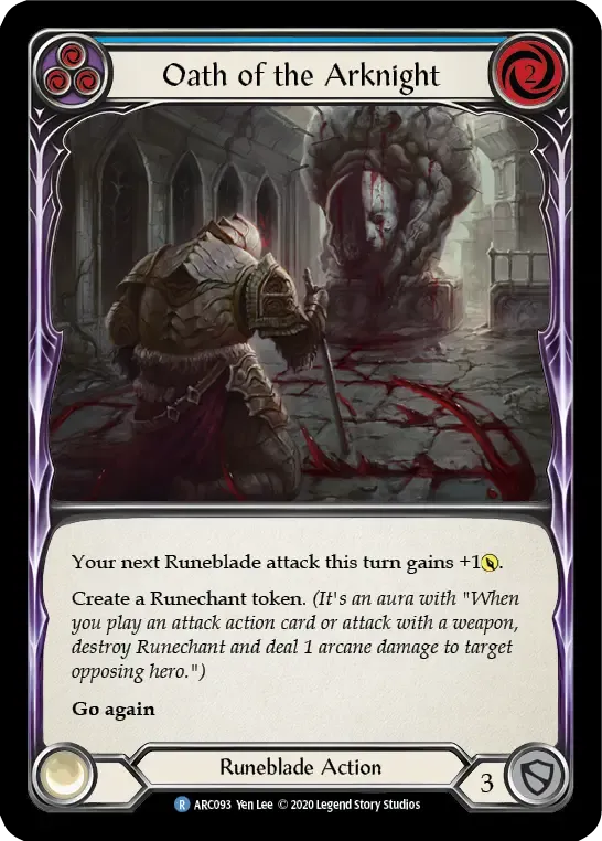 Oath of the Arknight (Blue) — Arcane Rising - Unlimited — Flesh and Blood