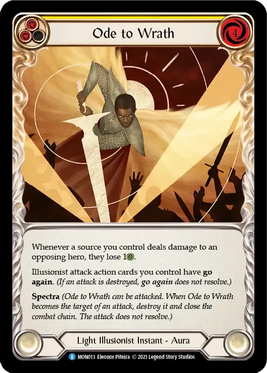 Ode to Wrath (Yellow) — Monarch — Flesh and Blood
