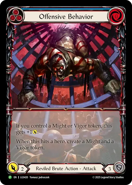 Offensive Behavior — Flesh and Blood: Promo Cards — Flesh and Blood
