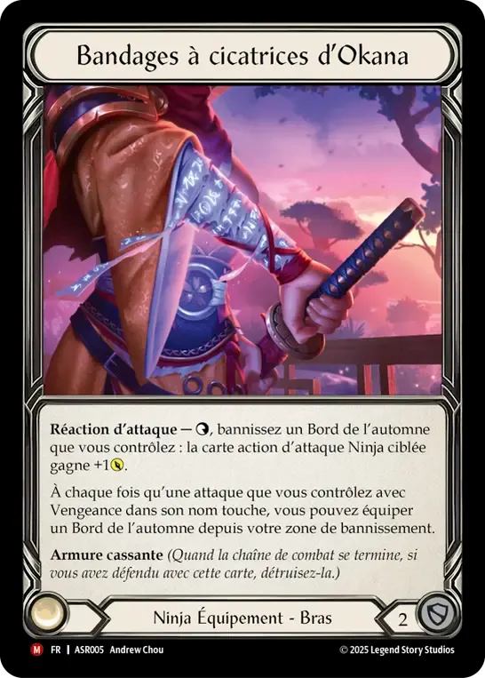 Bandages à cicatrices d’Okana — Armory Deck - Ira, Scarlet Revenger — Flesh and Blood