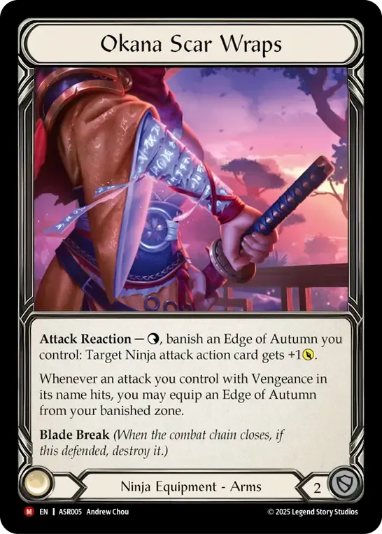 Okana Scar Wraps — Armory Deck - Ira, Scarlet Revenger — Flesh and Blood