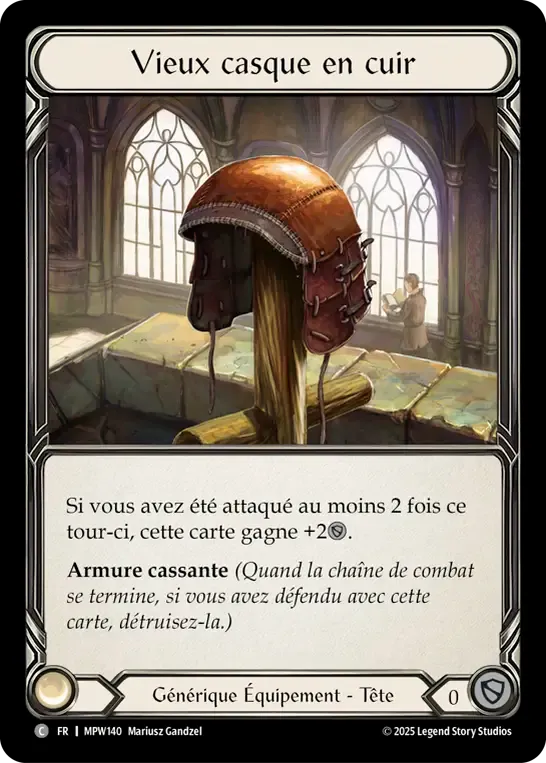 Vieux casque en cuir — Mastery Pack Warrior — Flesh and Blood