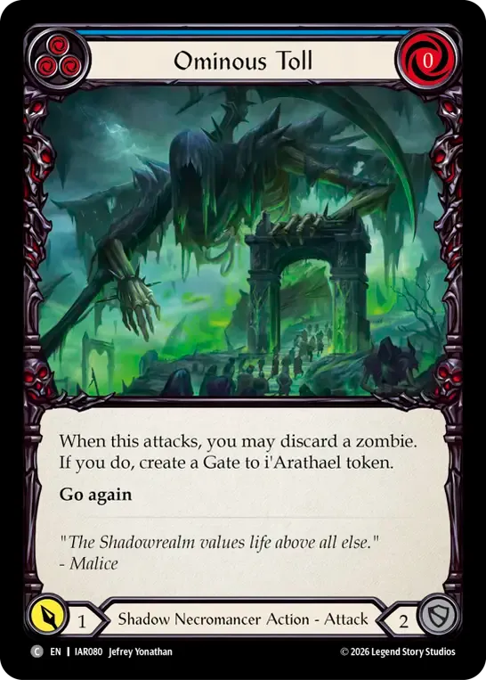Ominous Toll (Blue) — Usurp the Shadow Throne — Flesh and Blood