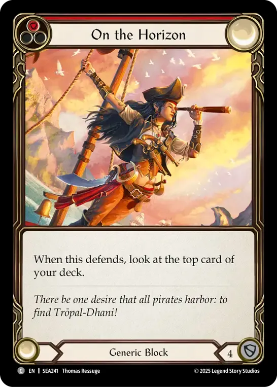 On the Horizon (Red) — High Seas — Flesh and Blood