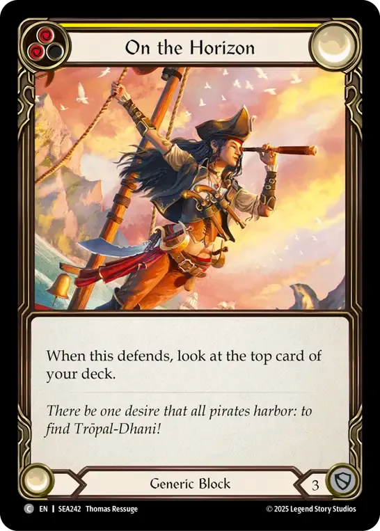 On the Horizon (Yellow) — High Seas — Flesh and Blood