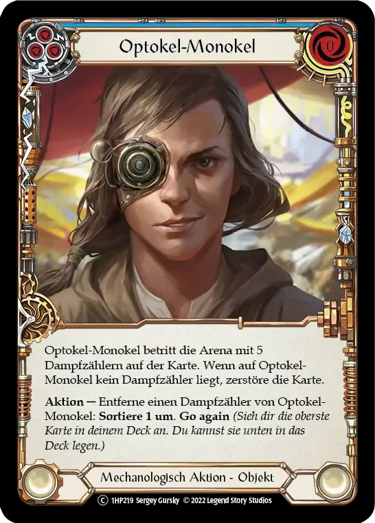 Optekal Monocle (Blue) — History Pack 1 - Black Label — Flesh and Blood