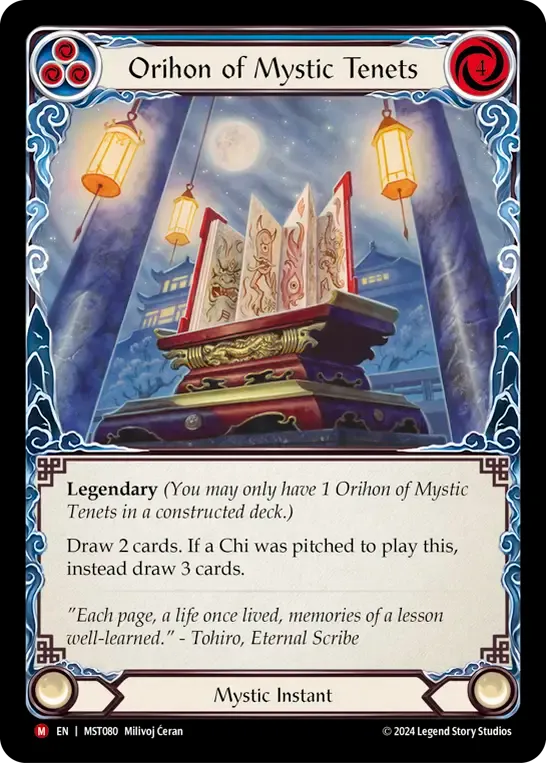 Orihon of Mystic Tenets — Part the Mistveil — Flesh and Blood