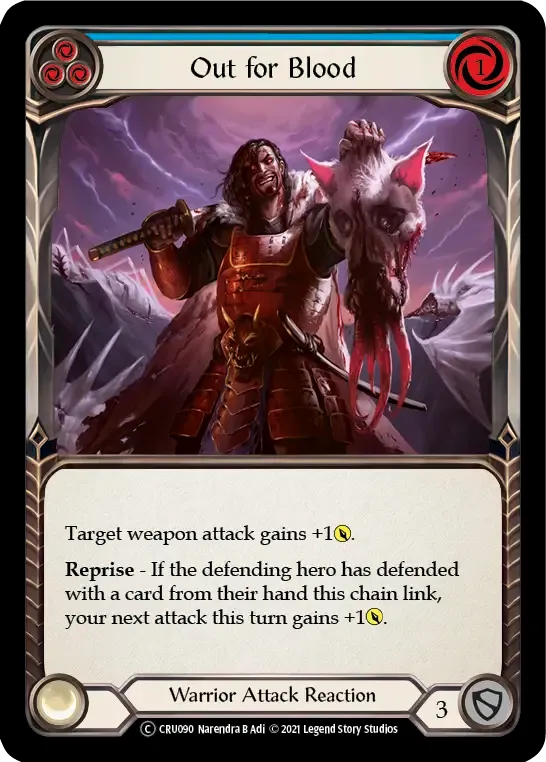 Out for Blood (Blue) — Crucible of War - Unlimited — Flesh and Blood