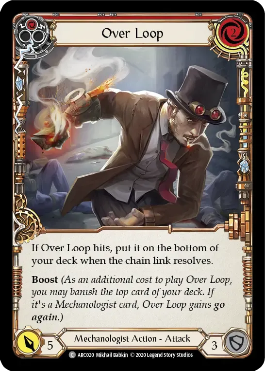 Over Loop (Red) — Arcane Rising - Unlimited — Flesh and Blood