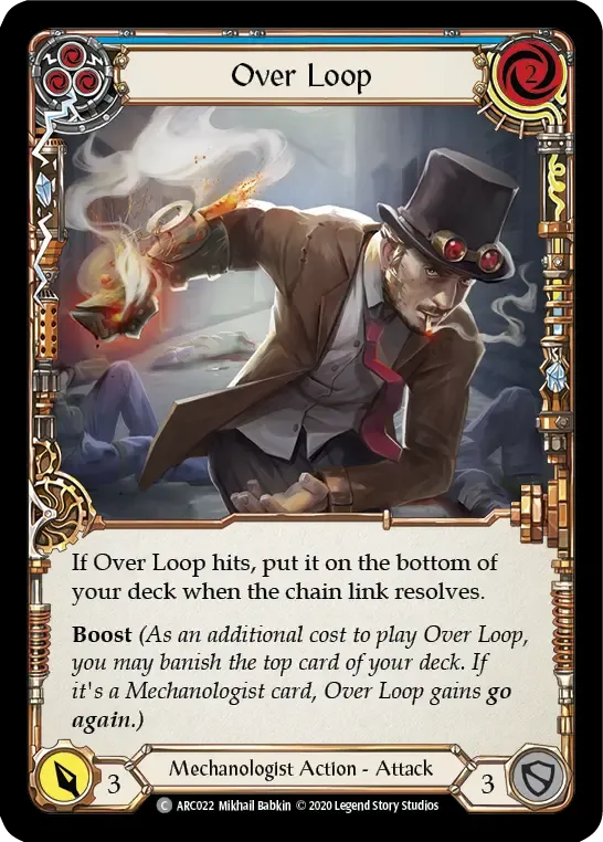 Over Loop (Blue) — Arcane Rising - Unlimited — Flesh and Blood