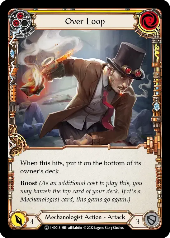 Over Loop (Yellow) — Dash - Blitz Deck — Flesh and Blood
