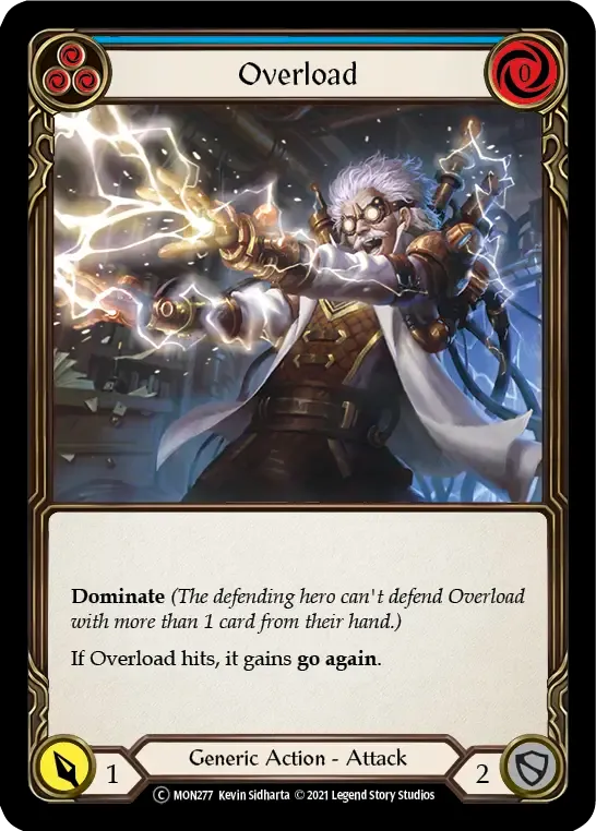 Overload (Blue) — Monarch - Unlimited — Flesh and Blood