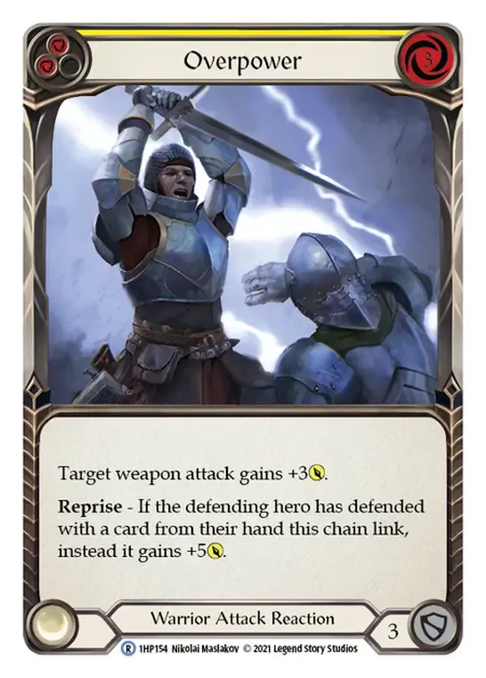 Overpower (Yellow) — History Pack 1 — Flesh and Blood