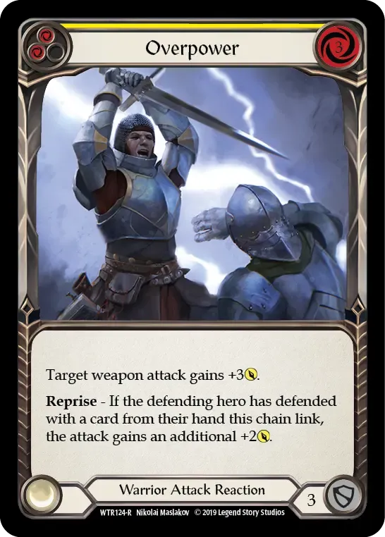 Overpower (Yellow) — Welcome to Rathe — Flesh and Blood