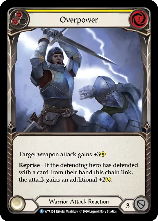 Overpower (Yellow) — Welcome to Rathe - Unlimited — Flesh and Blood