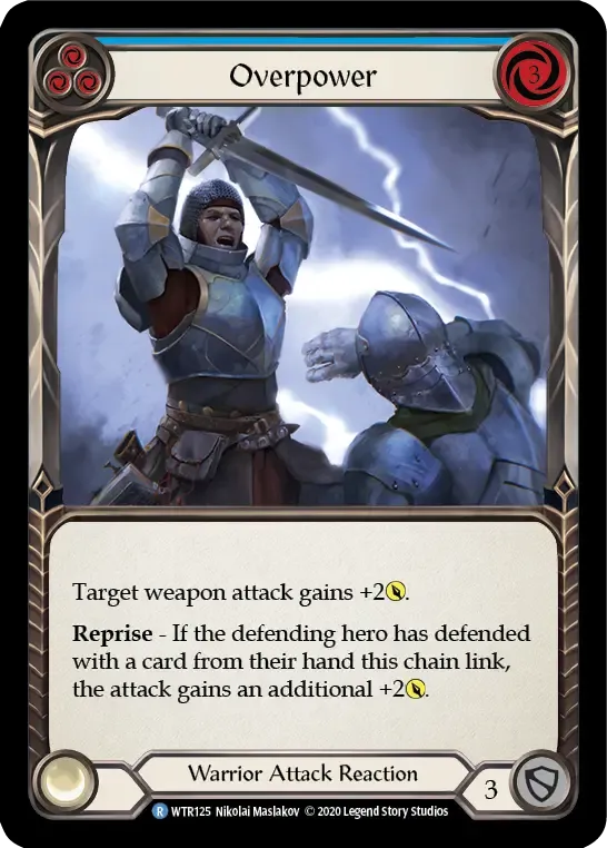 Overpower (Blue) — Welcome to Rathe - Unlimited — Flesh and Blood