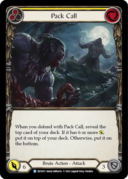 Pack Call (Yellow) — Classic Battles: Rhinar vs Dorinthea — Flesh and Blood