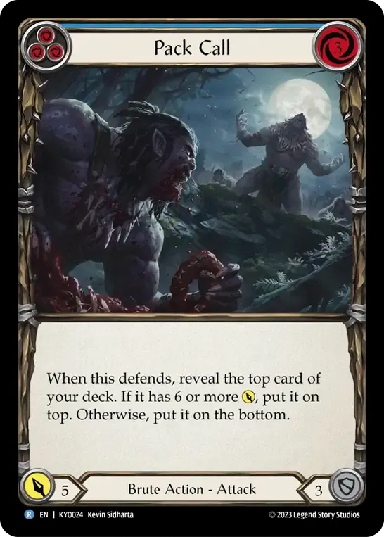 Pack Call (Blue) — Kayo - Heavy Hitters Blitz Deck — Flesh and Blood