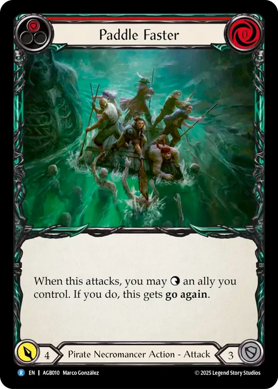 Paddle Faster (Red) — Armory Deck - Gravy Bones — Flesh and Blood