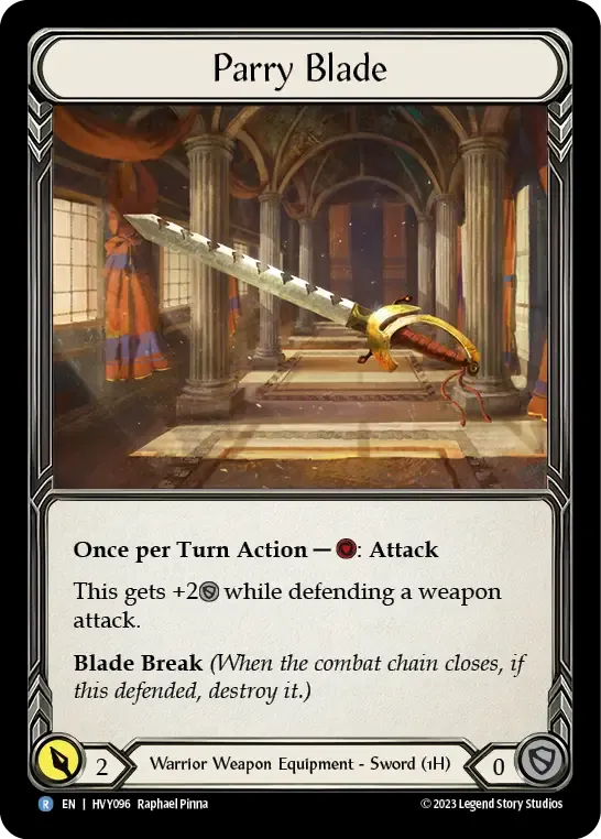 Parry Blade — Heavy Hitters — Flesh and Blood