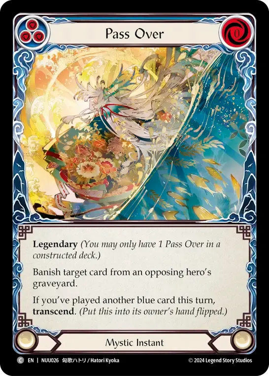 Pass Over (Blue) — Nuu - Blitz Deck — Flesh and Blood