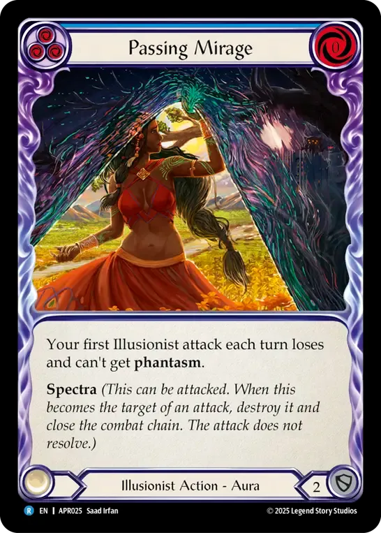 Passing Mirage (Blue) — Armory Deck Legends - Prism Sculptor of Arc Light — Flesh and Blood