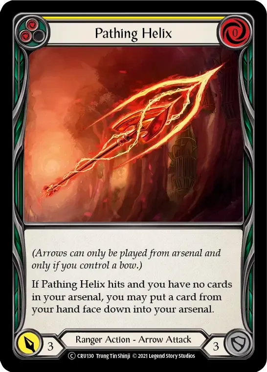 Pathing Helix (Yellow) — Crucible of War - Unlimited — Flesh and Blood