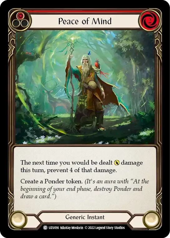 Peace of Mind (Red) — Uzuri - Blitz Deck — Flesh and Blood