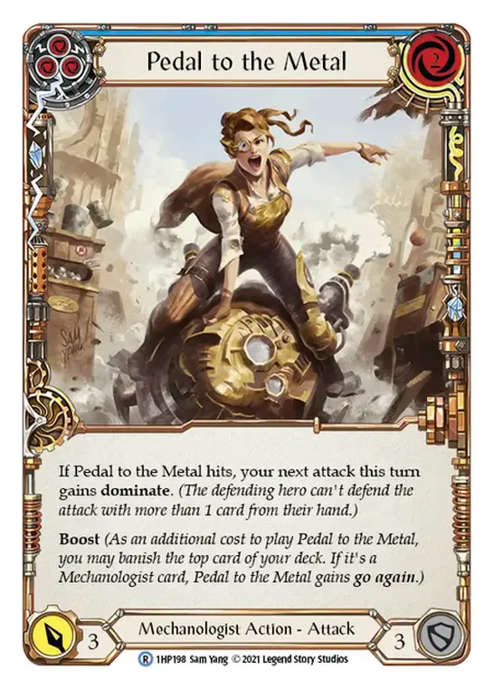 Pedal to the Metal (Blue) from History Pack 1 - Flesh and Blood