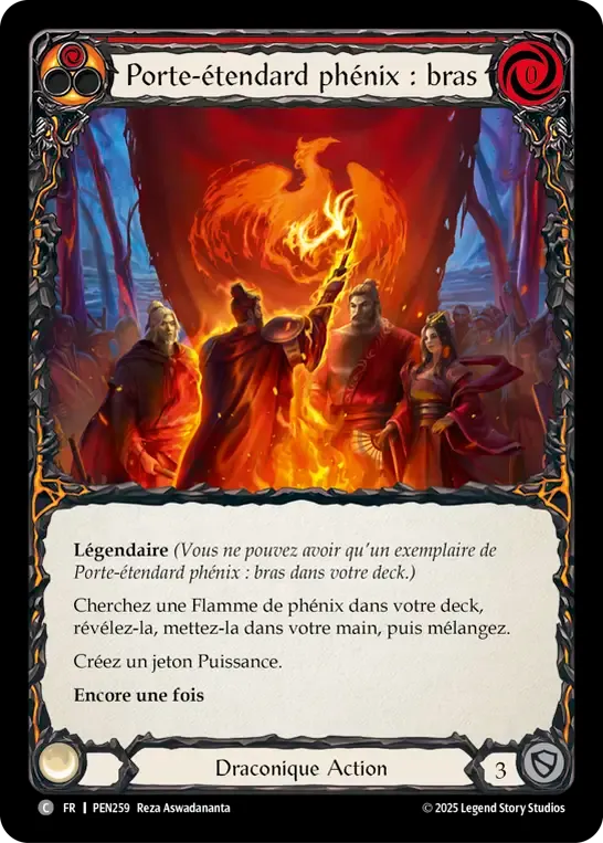 Porte-étendard phénix : bras — Compendium of Rathe — Flesh and Blood