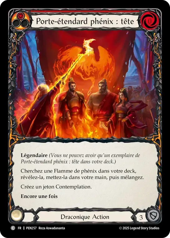 Phoenix Bannerman: Head (Red) — Compendium of Rathe — Flesh and Blood