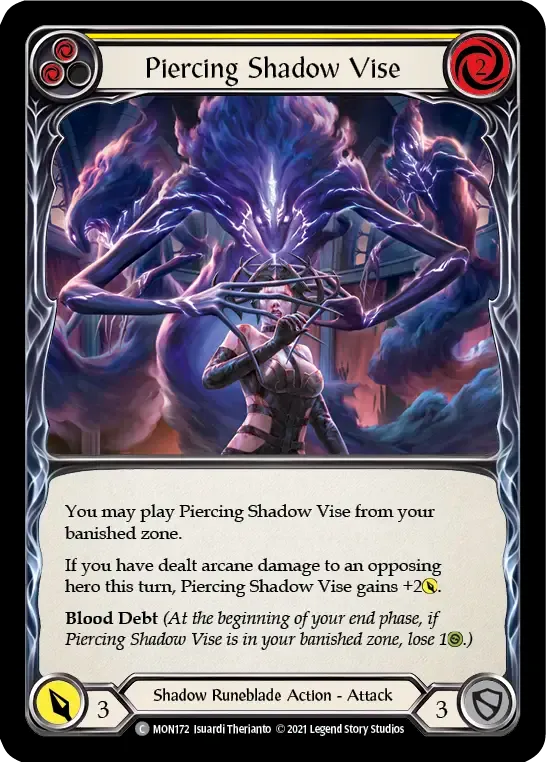 Piercing Shadow Vise (Yellow) — Monarch — Flesh and Blood
